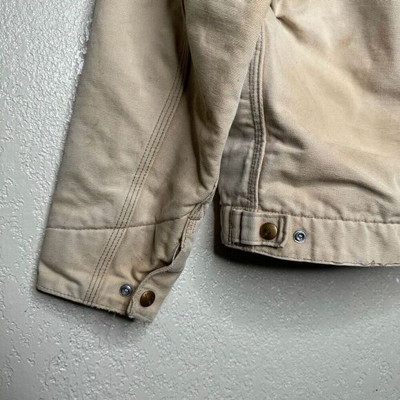 Vintage Carhartt Detroit Jacket Sun Faded Womens Small - Picture 5 of 9